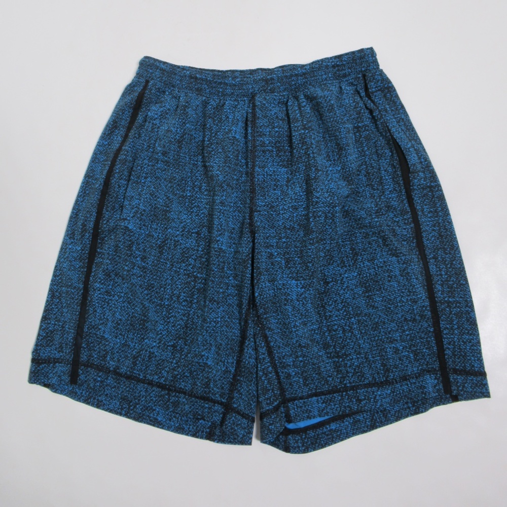Lululemon Men's Pace Breaker Short 9" Blue Black Size M